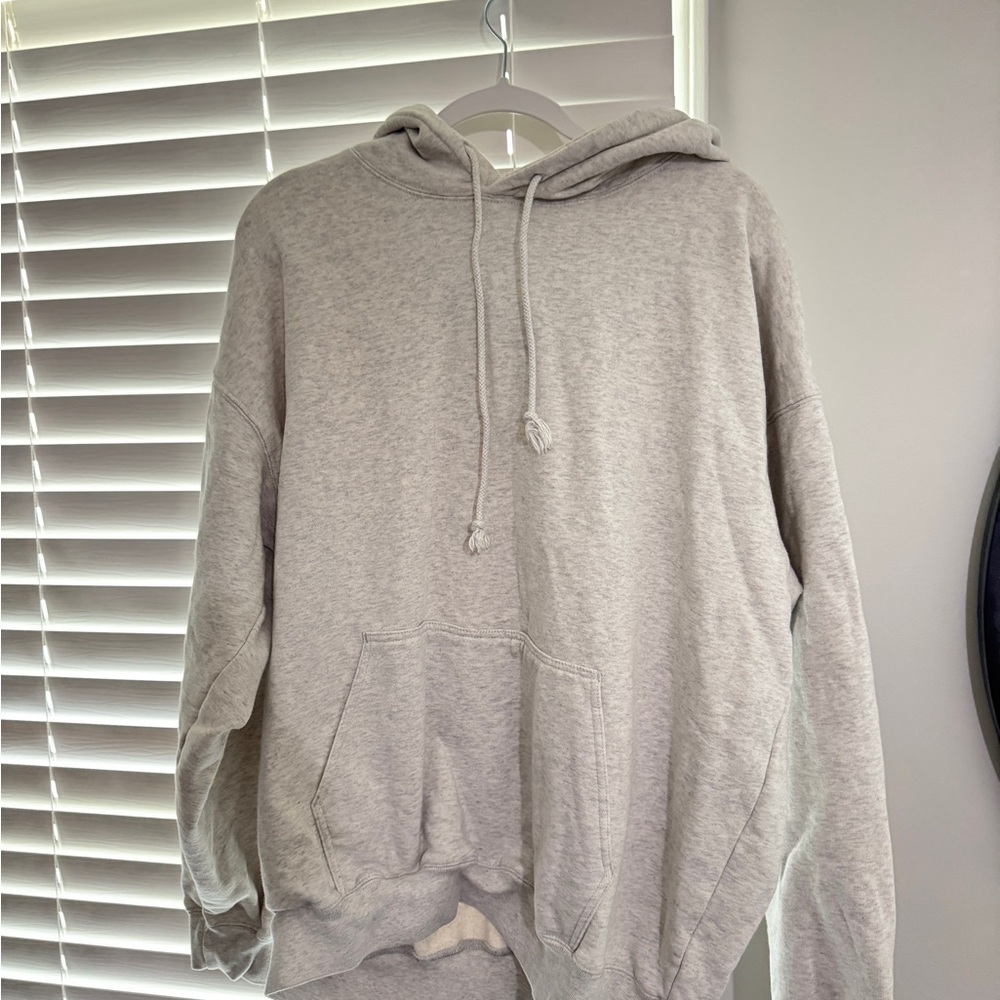 Brandy Melville Light Gray Hoodie L/XL
